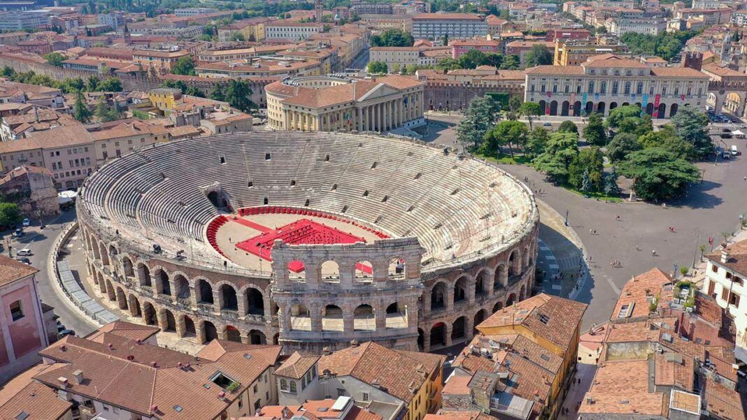The Arena of Verona, seen from above (c) Marco Biondan